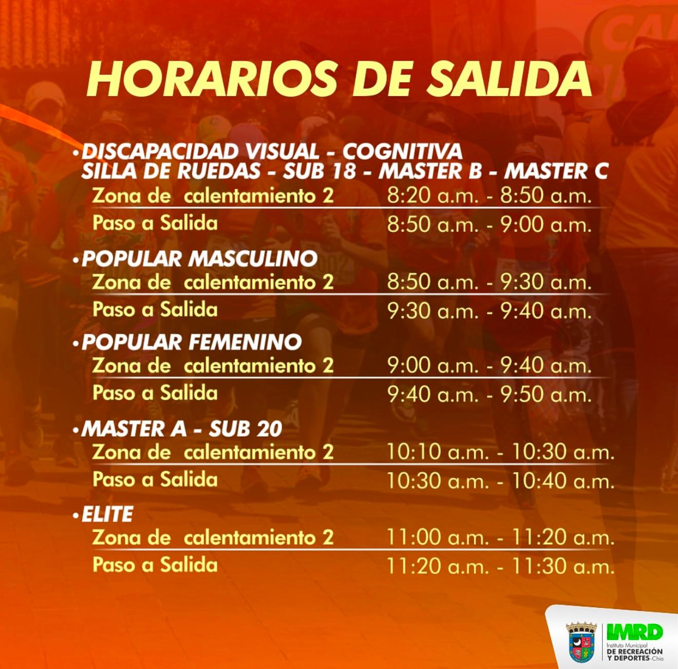 horarios de salida 2