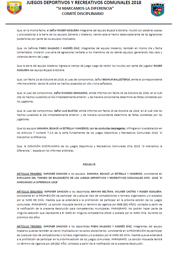 JUEGOS COMUNALES 9 NOV 1