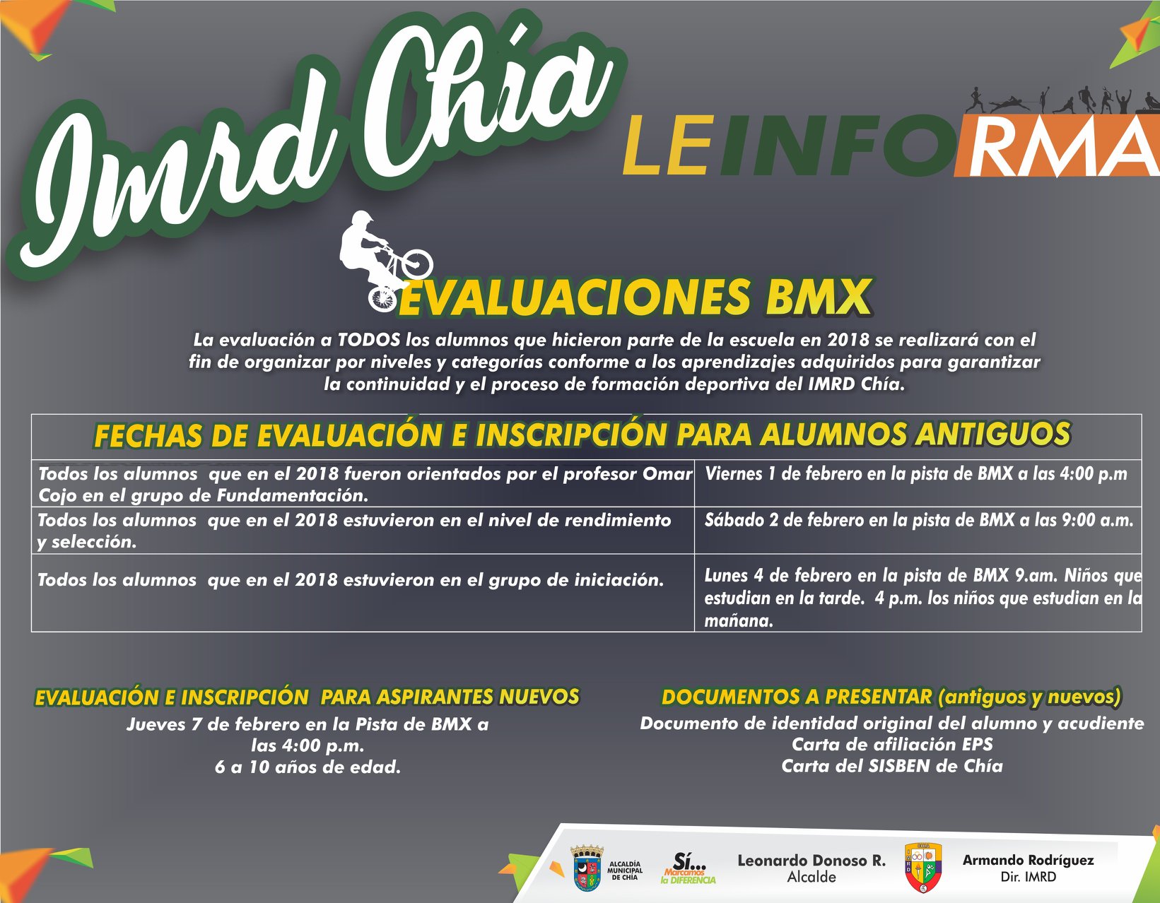 EVALUACIONES BMX