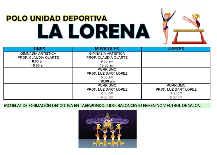HORARIOS POLO LORENA