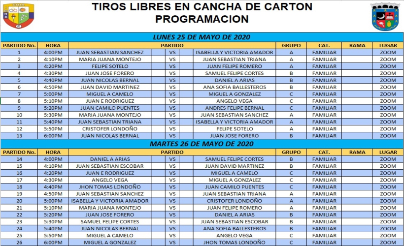 BALONCESTO PROGRAMACION TIROS