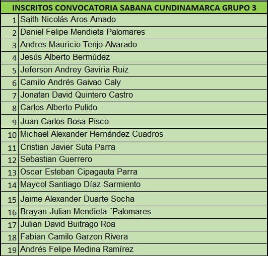 CONVOCATORIA 28 SEP 2