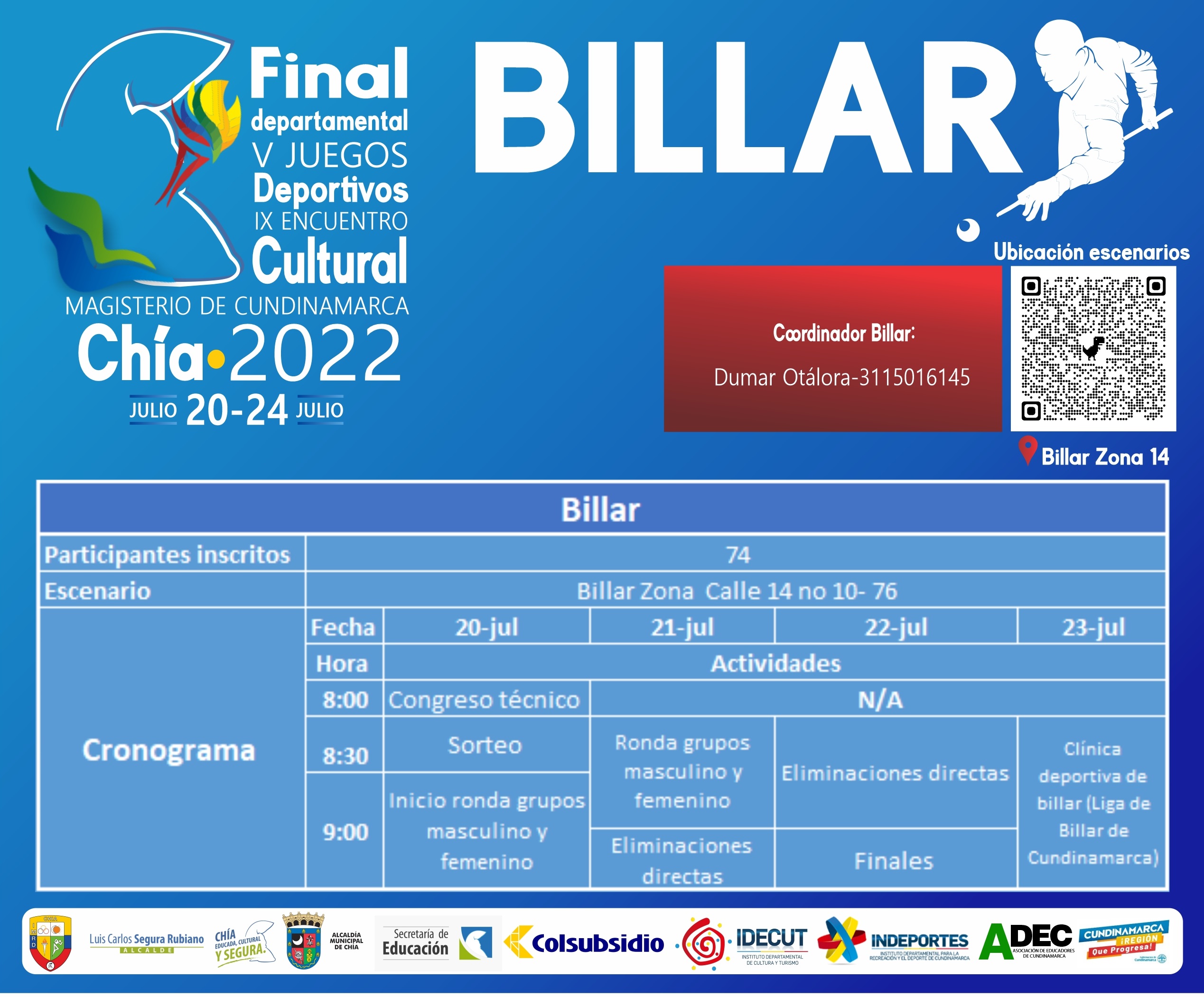 PROGRAMACION BILLAR
