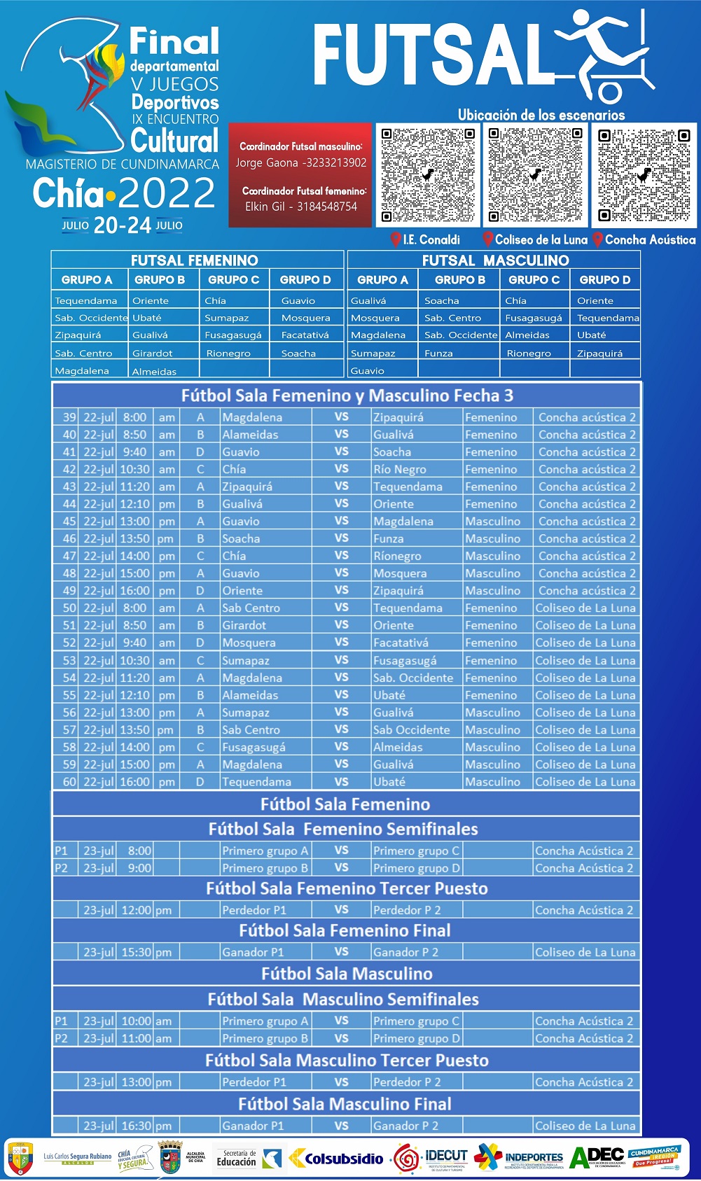 PROGRAMACIÓN FÚTBOL SALA 2