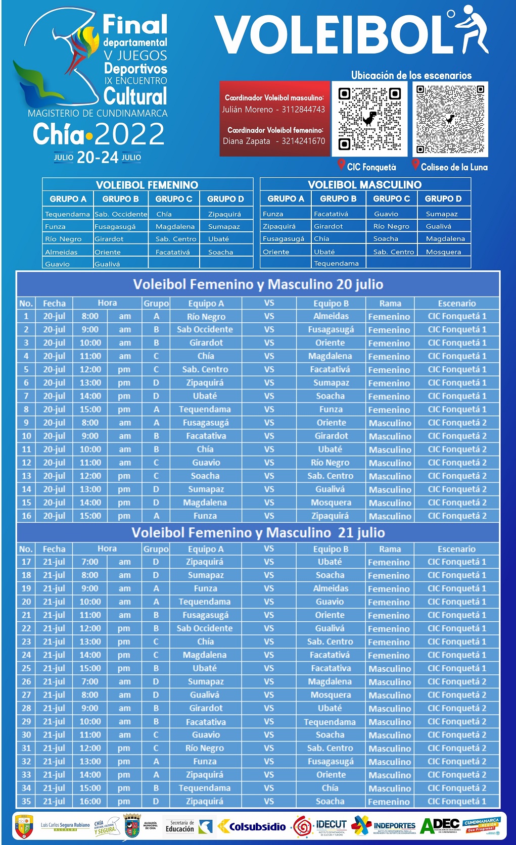 PROGRAMACIÓN VOLEIBOL 1