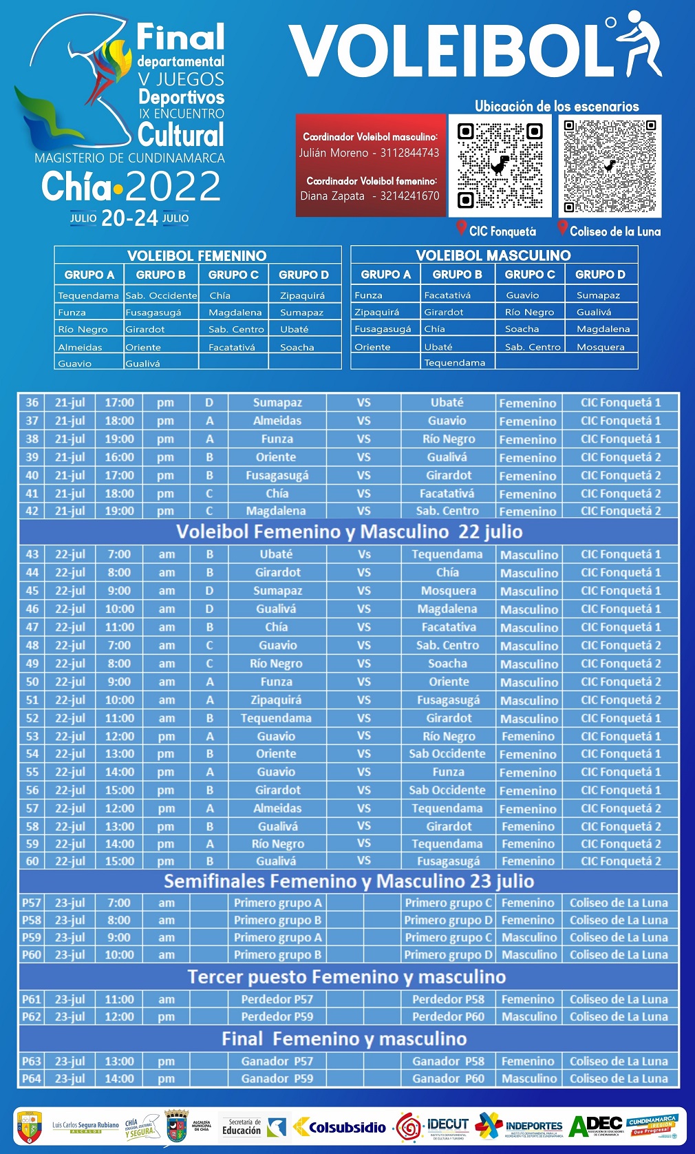 PROGRAMACIÓN VOLEIBOL 2